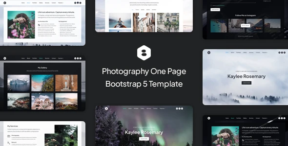 Locus – Photography One Page Bootstrap 5 Template